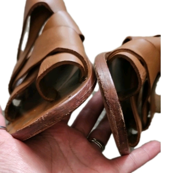 Beek Womens Brown Weaver Toe Loop Handcrafted Leather Comfort Sandal 10 - Picture 7 of 15